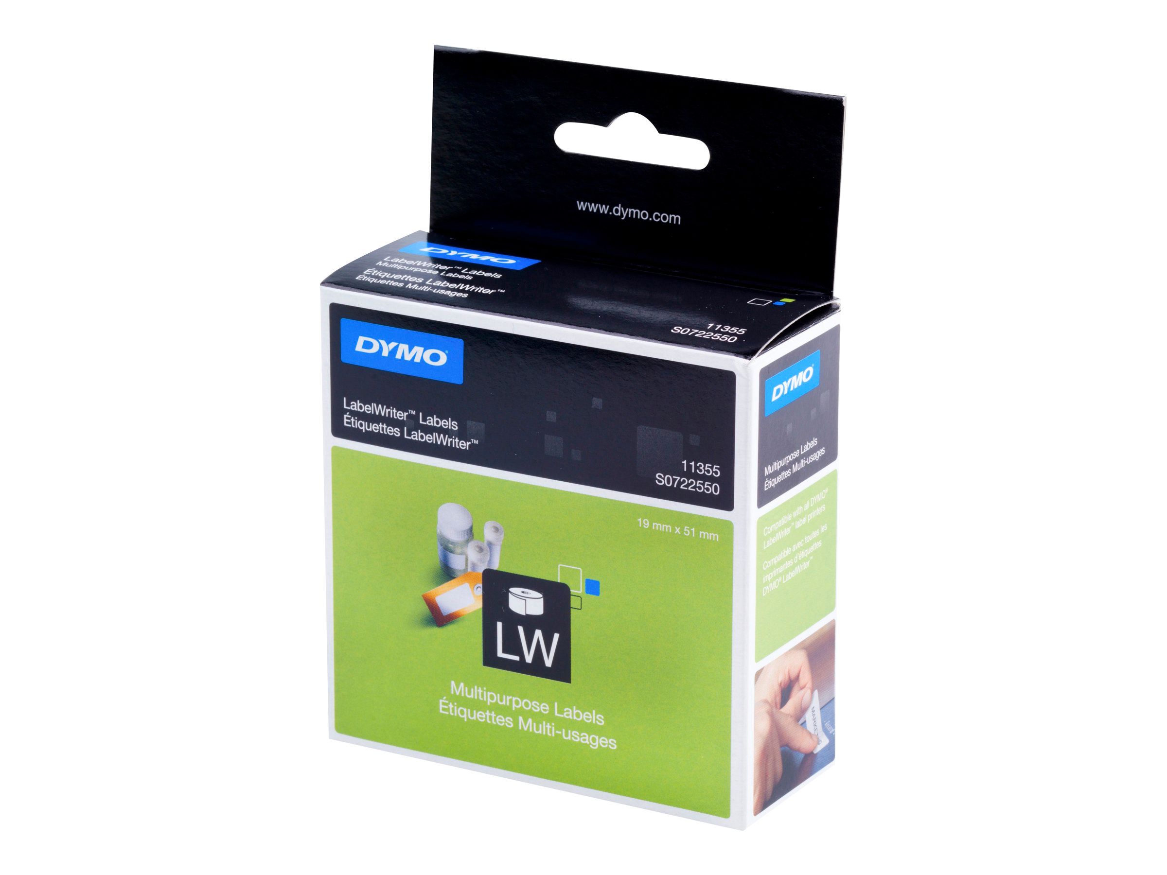 Dymo LabelWriter MultiPurpose - Weiß - 19 x 51 mm 500 Etikett(en) (1 Rolle(n)