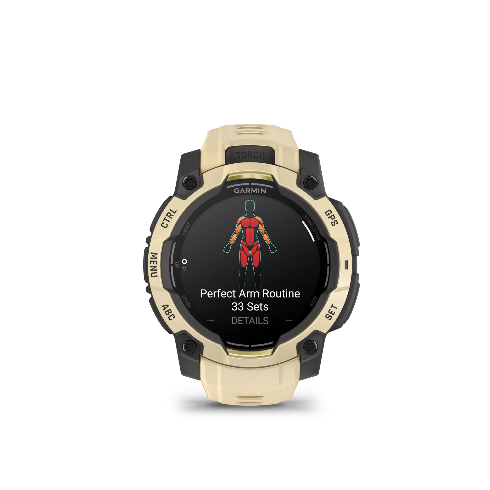 Garmin Instinct 3 AMOLED, 45mm Grau/Citrine mit Silikon-Wechselarmband, 22mm