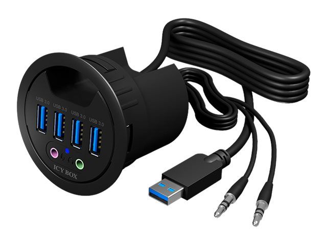ICY BOX IB-HUB1403A - Hub - 4 x SuperSpeed USB 3.0