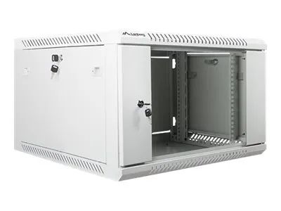 Lanberg Schrank Netzwerkschrank - geeignet für Wandmontage - Grau, RAL 7035 - 6U - 48.3 cm (19")