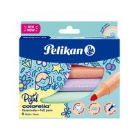 Pelikan Colorella Pastell - 6 Farben - Mehrfarben - Pastell - Rundspitze - 1 mm - 3 mm - Mehrfarben