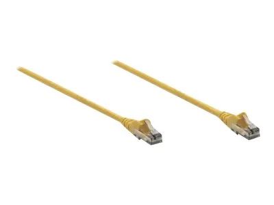 Intellinet Network Patch Cable, Cat6, 3m, Yellow, CCA, U/UTP, PVC, RJ45, Gold Plated Contacts, Snagless, Booted, Lifetime Warranty, Polybag - Patch-Kabel - RJ-45 (M)