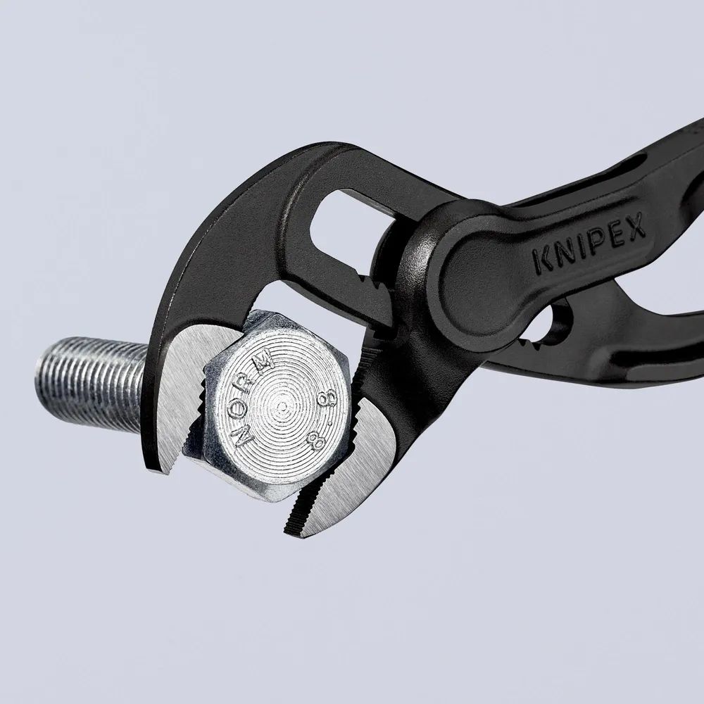 KNIPEX Cobra® XS Rohr- und Wasserpumpenzange aufgeprägte, raue Oberfläche grau atramentiert 100 mm