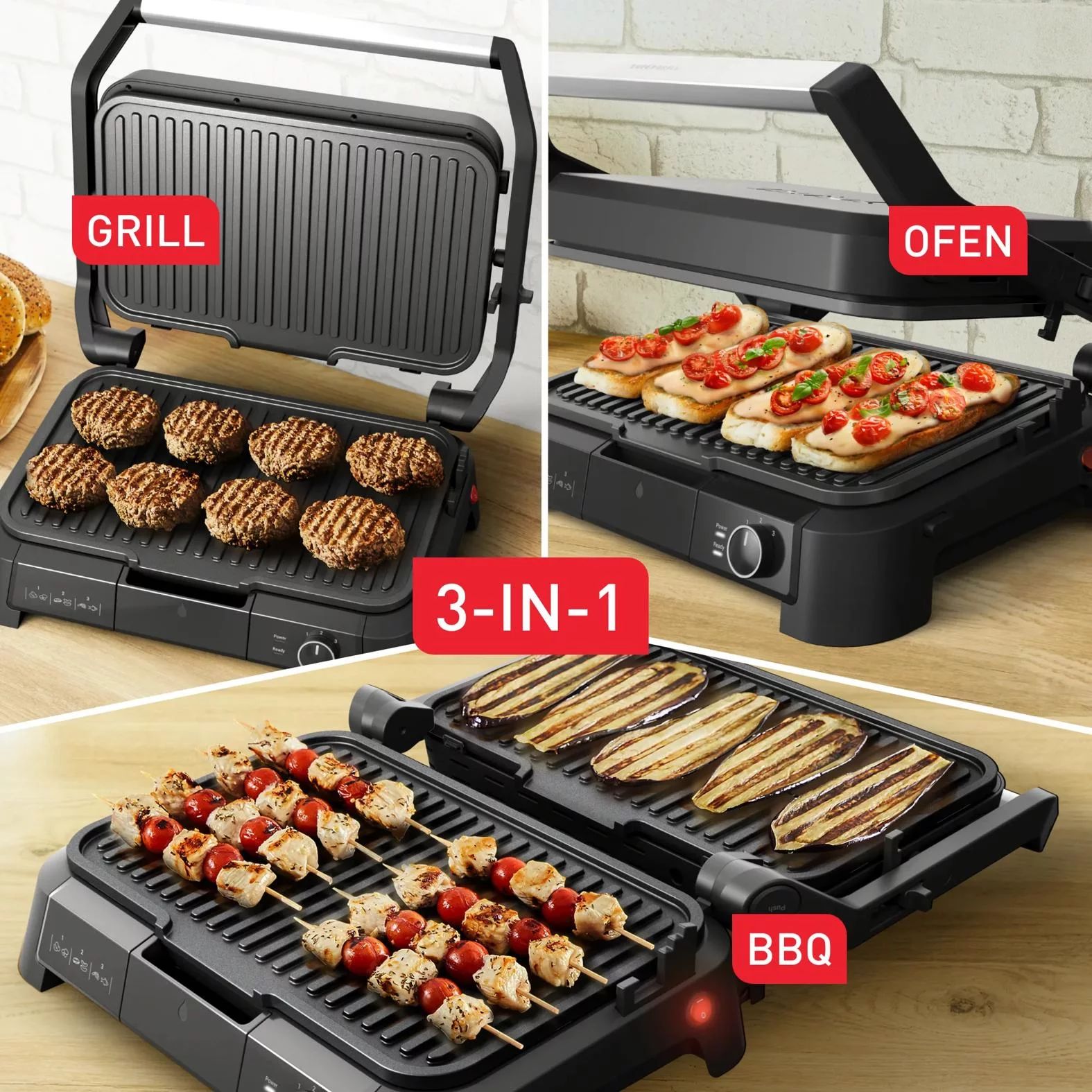 Tefal GC520D Kontaktgrill SuperGrill XL