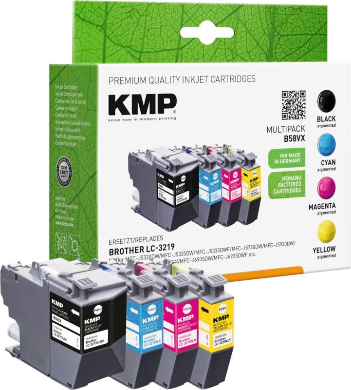 KMP Tintenpatrone B58VX OEM Brother LC-3219XL