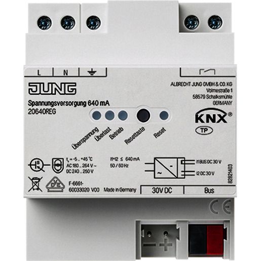 Jung KNX SPANNUNGSVERSORGUNG 640MA / JUNG 20640REG
