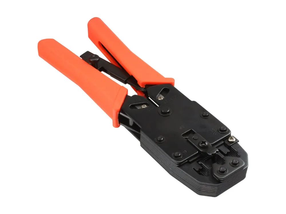 InLine Modular Crimpzange - für RJ10,11,12,45 und DEC (DSL-Splitter) Stecker