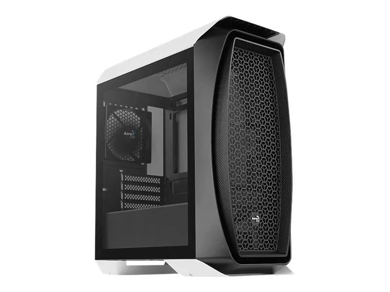 AEROCOOL ADVANCED TECHNOLOGIES AeroCool Aero One Mini-G-WT-v1 - White Edition - Tower - micro ATX - Seitenteil mit Fenster (gehärtetes Glas)