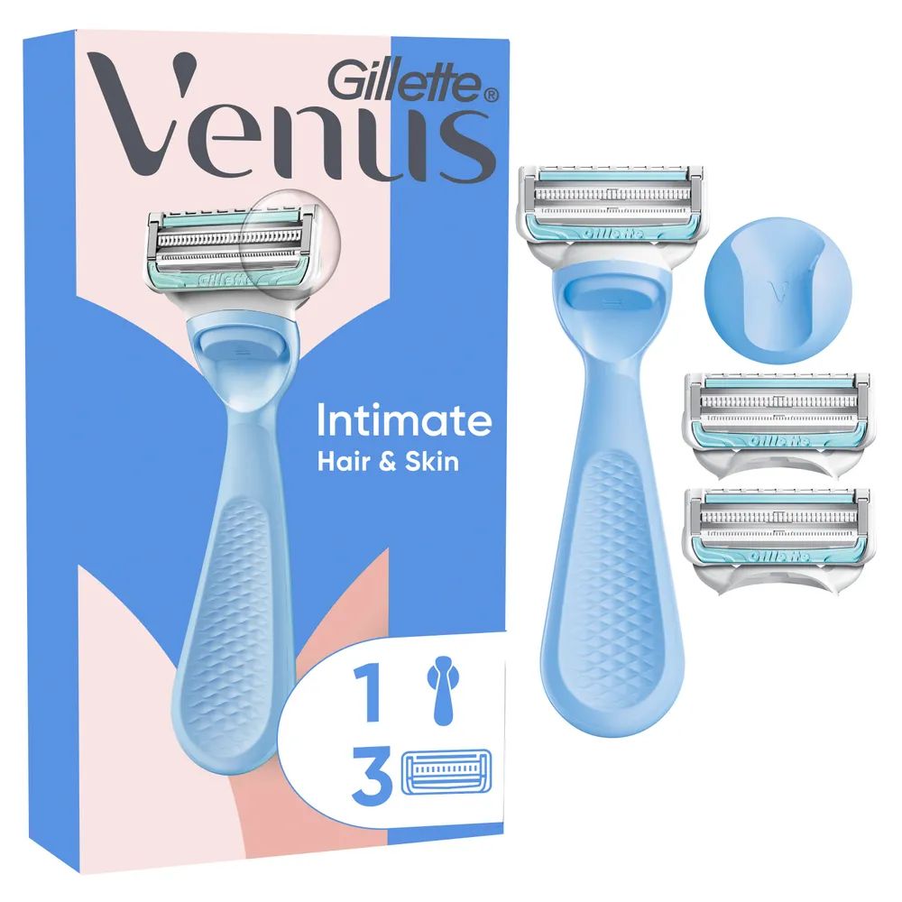Gillette Venus für den Intimbereich Systemklingen 3er + Handstück