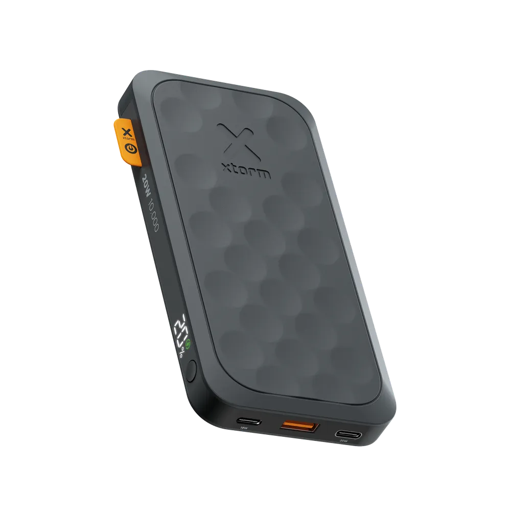 XTORM Powerbank 20W PD, 10.000 mAh, 1x USB-A und 2x USB-C PD schwarz