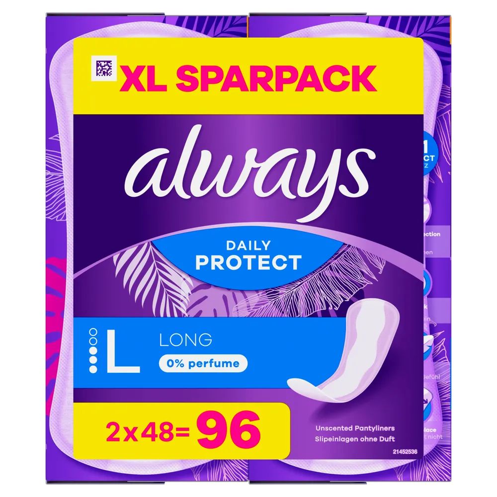 always Slipeinlage Daily Protect Long ohne Duft Duo BigPack 96