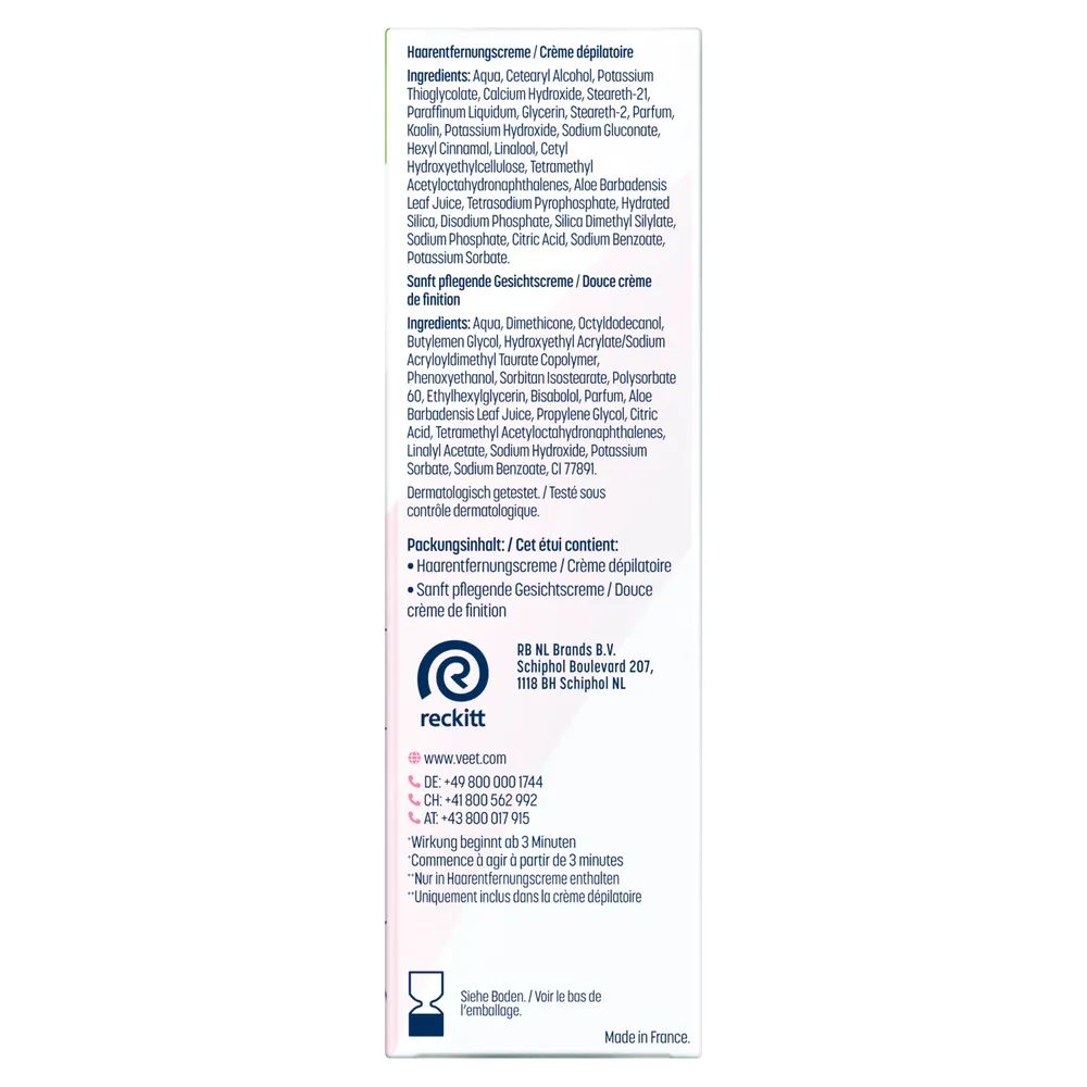 Veet Haarentfernungscreme Gesicht Set 2x50ml