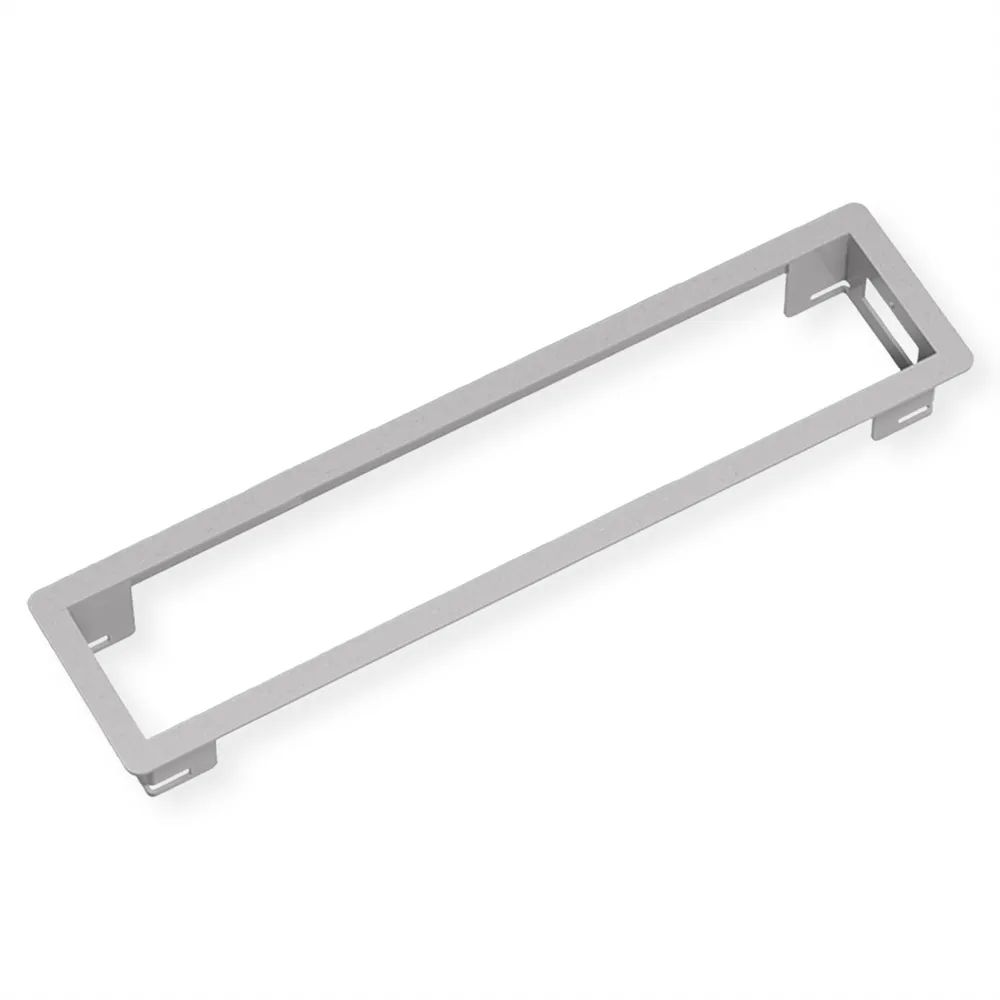 BACHMANN POWER FRAME Einbaurahmen Medium 4-fach, silberfarben
