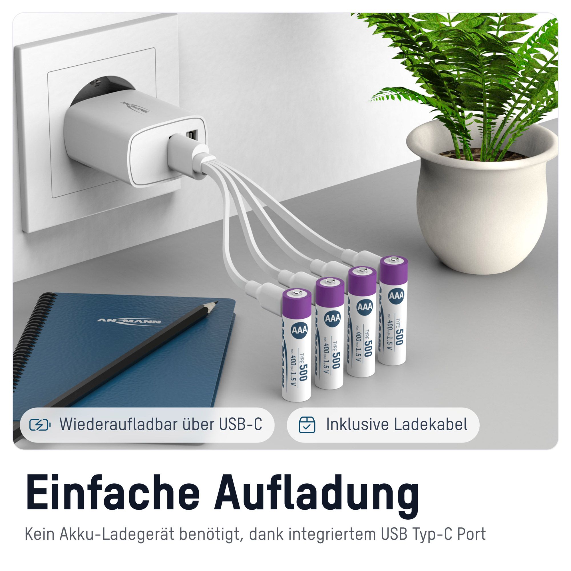 Ansmann Li-Ion Akku Micro AAA - Akku - Micro (AAA)