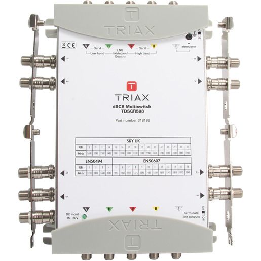Triax MULTISCHALTER UNICABLE / TRIAX TdSCR 508 318186