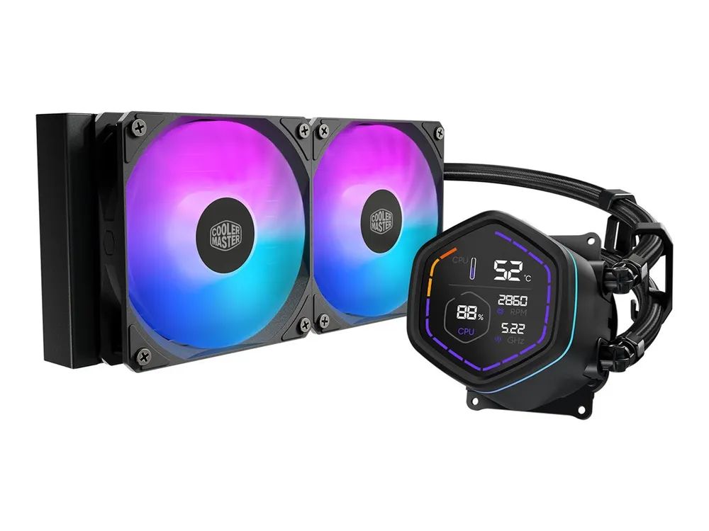 Cooler Master WAK MasterLiquid Core Nex Digital 240 ARGB - AMD Sockel AM5 (Ryzen Zen4) - Intel Sockel 1851 (Core Ultra 100&200)