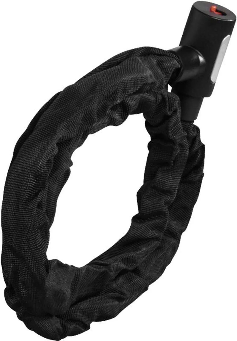 Hama Fahrrad-Kettenschloss mit Leuchtschlüssel, 120 cm, Schwarz