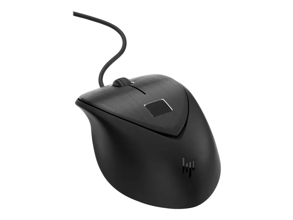 HP Fingerprint - Maus - Laser - 3 Tasten - kabelgebunden