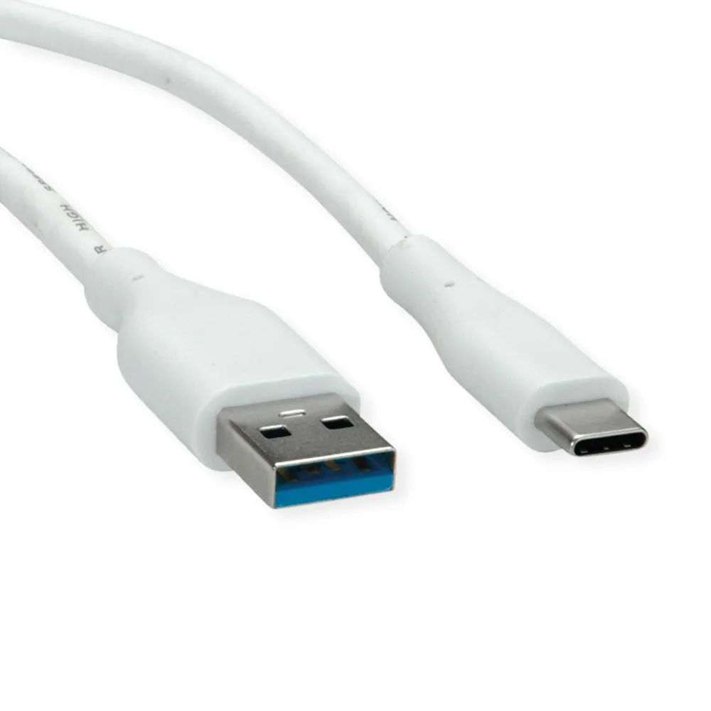 VALUE USB 3.2 Gen 1 Kabel, Typ-A-C, ST/ST, weiß, 2 m