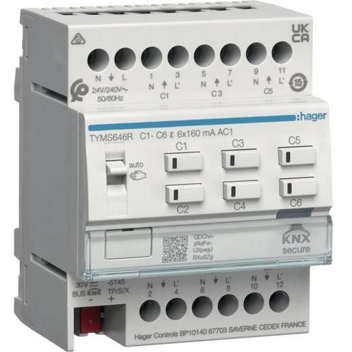 Hager KNX HEIZUNGSAKTOR 6F.M. REGLER / HAGERS TYMS646R HTYMS646R