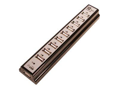 LogiLink USB 2.0 Hub 10-Port - Hub - 10 x USB 2.0