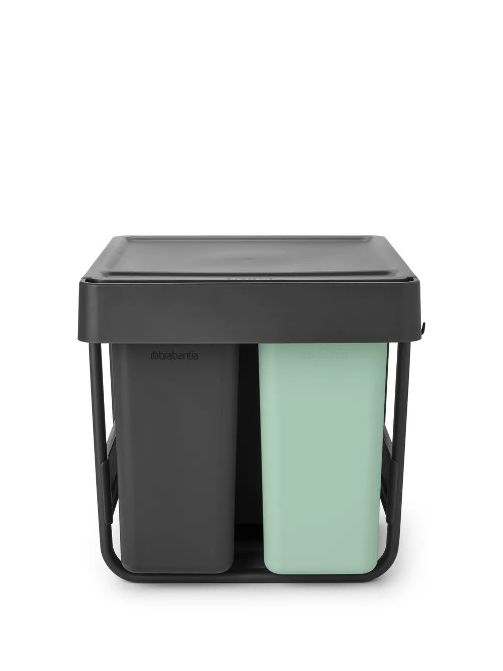 Brabantia Sort&Go Einbaueimer, 10+10+20 l - Dark Grey
