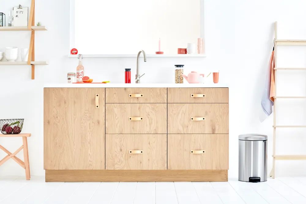 Brabantia NewIcon Treteimer, 20L - Matt Steel Fingerprint Proof