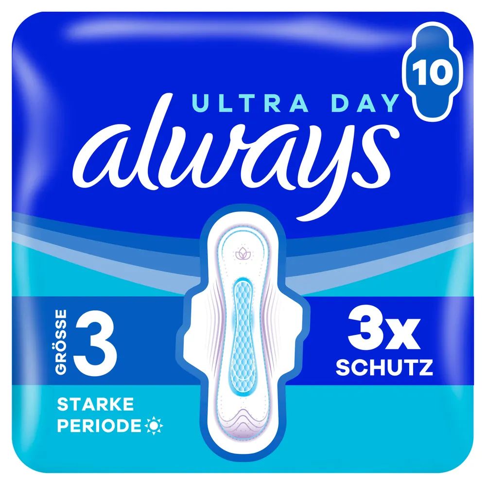 always Ultra Binde - Größe 3 - Long Plus mit Flügeln 10