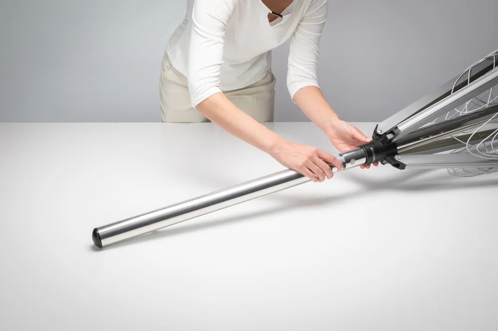 Brabantia Topspinner 40m, Metallbodenanker - Metallic Grey