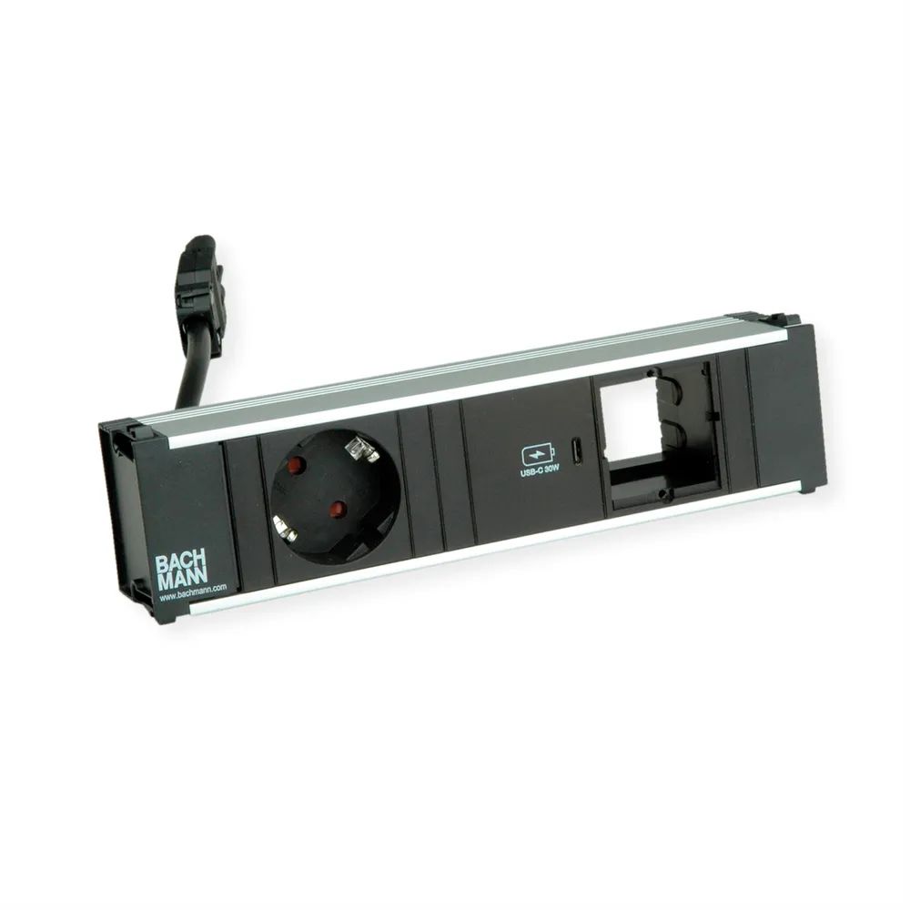 BACHMANN CONI 1xCEE7/3 1xUSB C 30W, Schutzkontakt GST18 Stecker