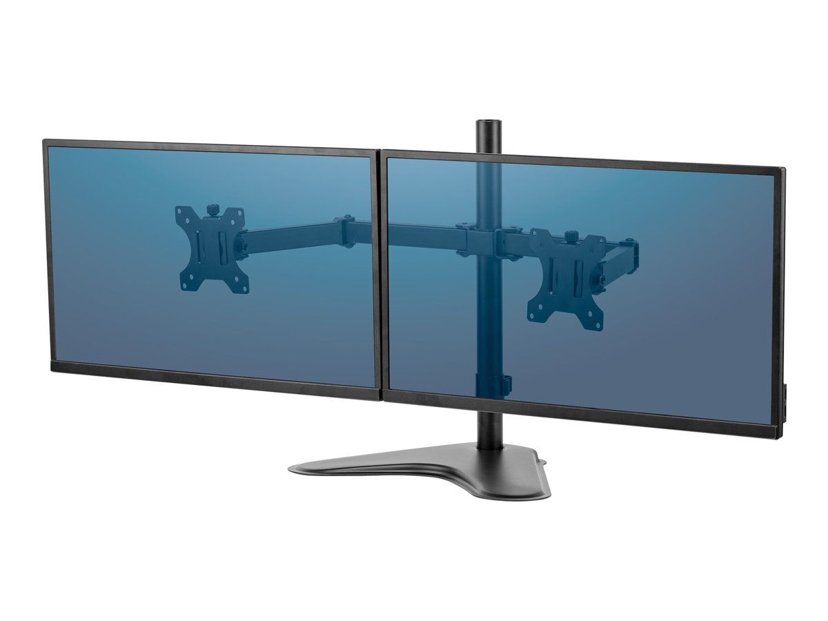 Fellowes Professional Series Free-standing Dual Horizontal Monitor Arm -  Aufstellung für 2 Monitore - Schwarz - Bildschirmgröße: bis zu 68,6 cm (bis  zu 27 Zoll)