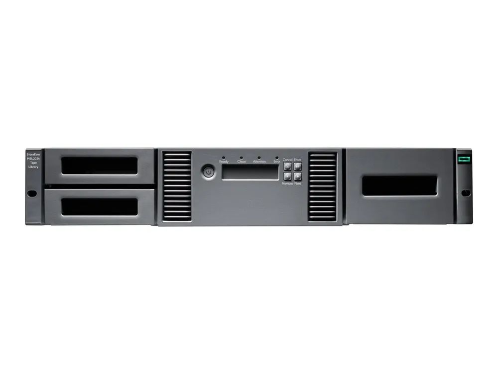 HPE Storage MSL2024 - Bandbibliothek - 288 TB / 720 TB - Steckplätze: 24 - LTO Ultrium (12 TB / 30 TB)