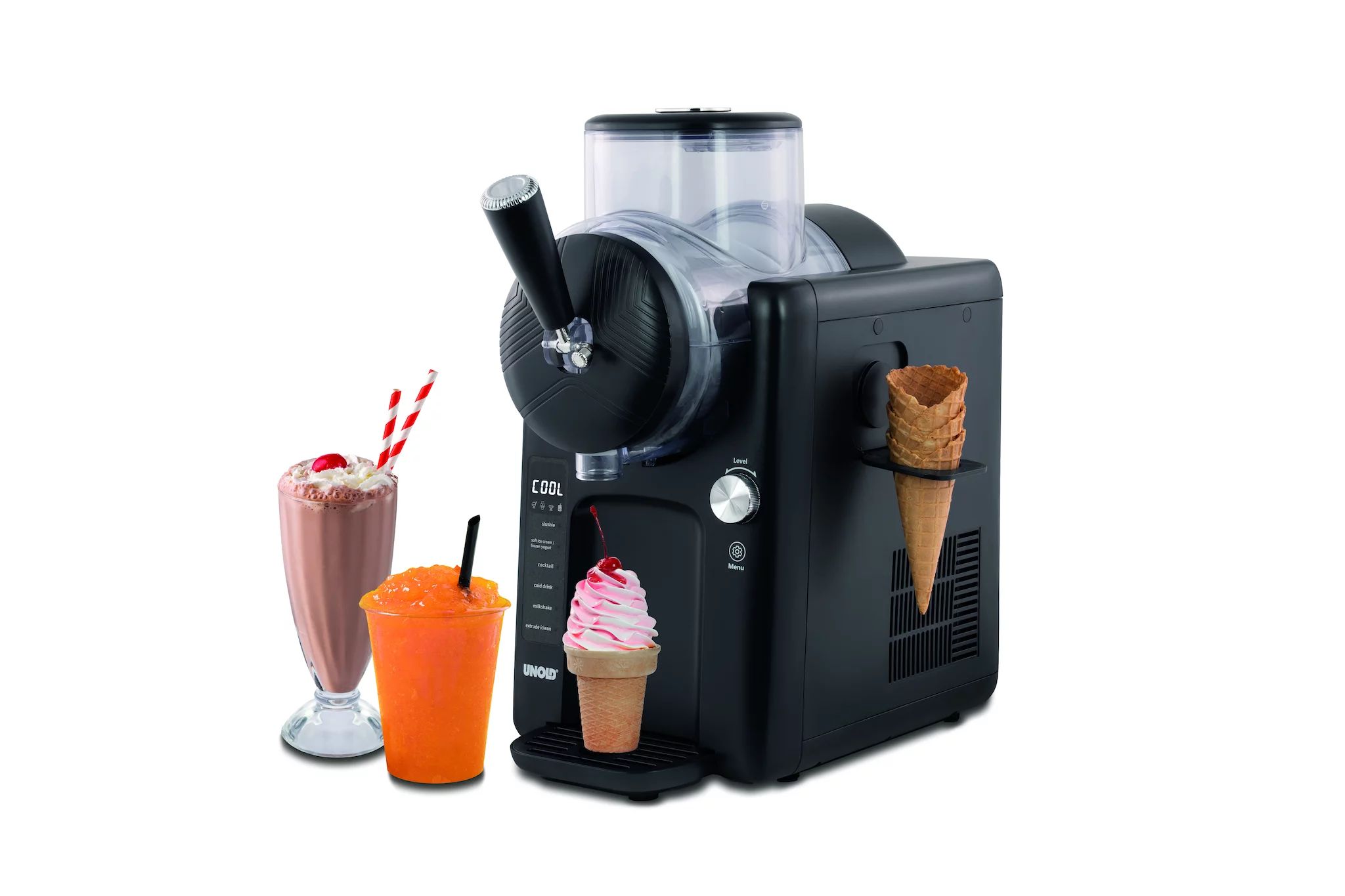 Unold 48956 2in1-Slush und Softeismaschine Sofie