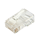 Lindy Netzwerkanschluss - RJ-45 (M) - UTP - CAT 5e - durchsichtig - (Anzahl pro Packung: 10)