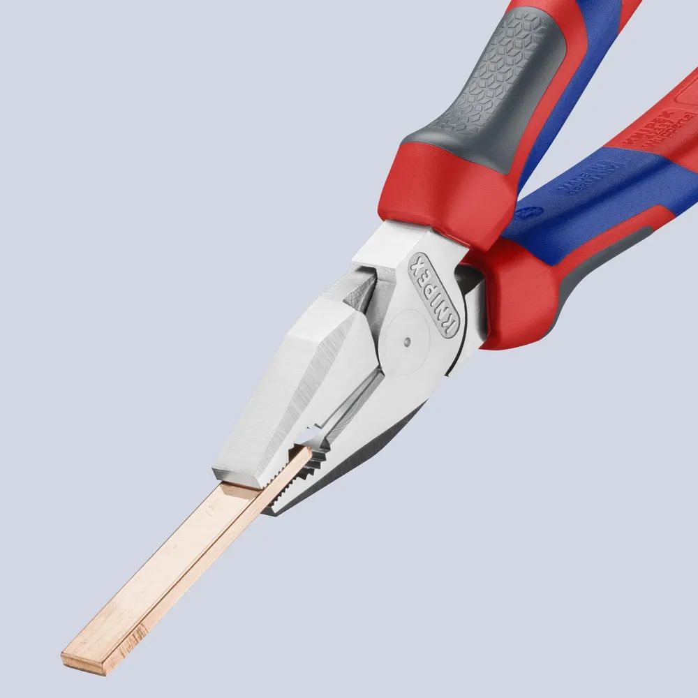 KNIPEX Kraft-Kombizange mit Comfort-Griffen verchromt 184 mm