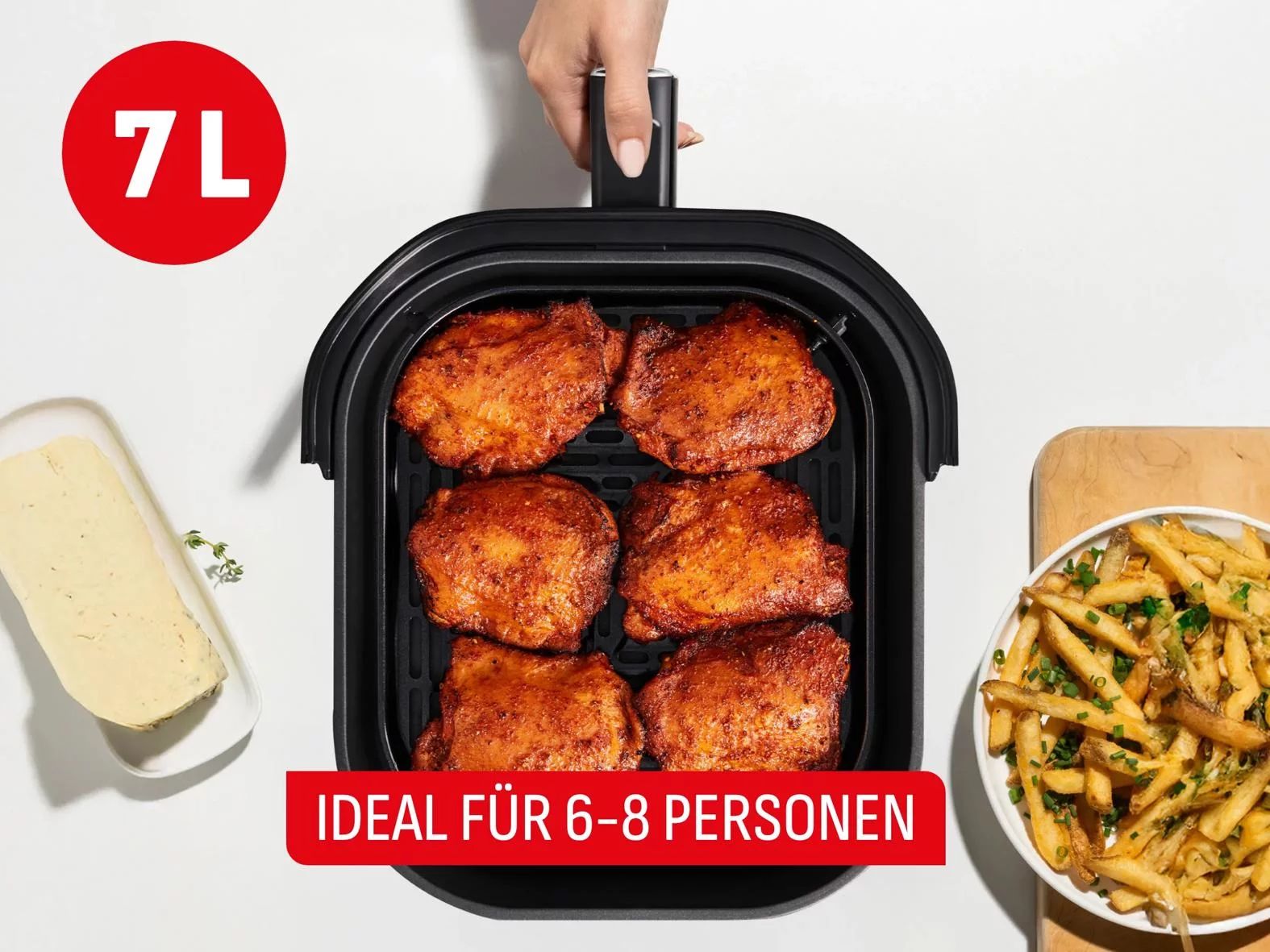 Tefal EY832H Heißluftfritteuse Easy Fry Infrarot Coal (7L)