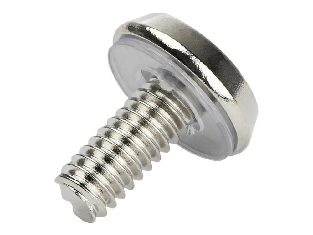 StarTech.com 12-24 Server Rack Screws - 50 pack - Nickel-plated - Rack-Schrauben - Silber - US-Regierung - TAA-konform (Packung mit 50 Stück)