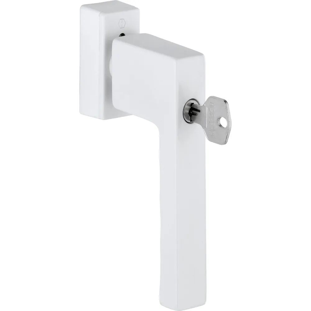 HOPPE Fenstergriff TOULON Sperrzylinder, VK 32-42 mm, Aluminium weiß