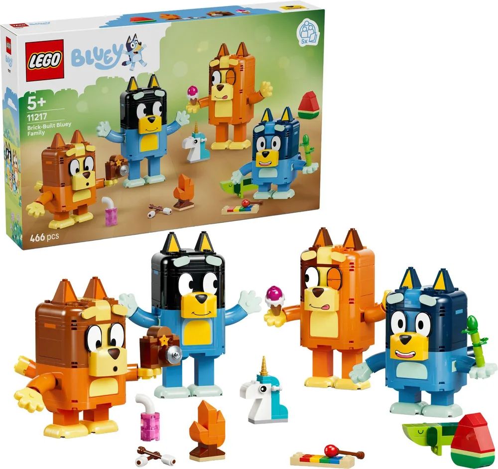 LEGO 11217 Bluey Blueys Familie aus Steinen