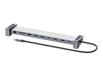 Manhattan 10-in-1 - Dockingstation - USB-C 3.2 Gen 1
