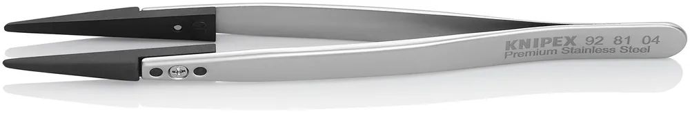 KNIPEX Pinzette mit Wechselspitzen ESD Glatt 130 mm