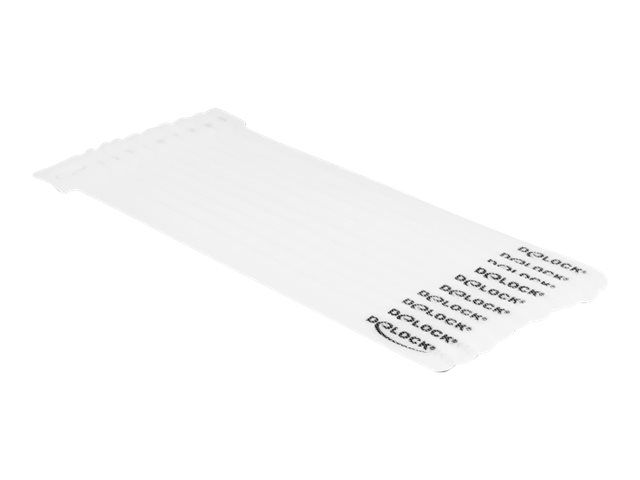 Delock Kabelbinder - 20 cm - weiß (Packung