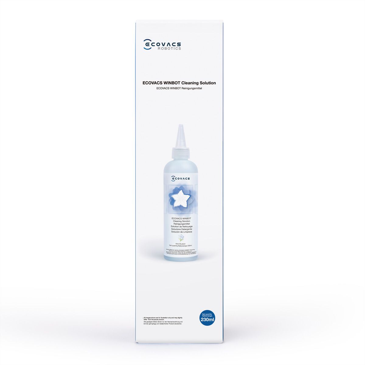 Ecovacs Reinigungslösung 230ml, zu Winbots-Serie