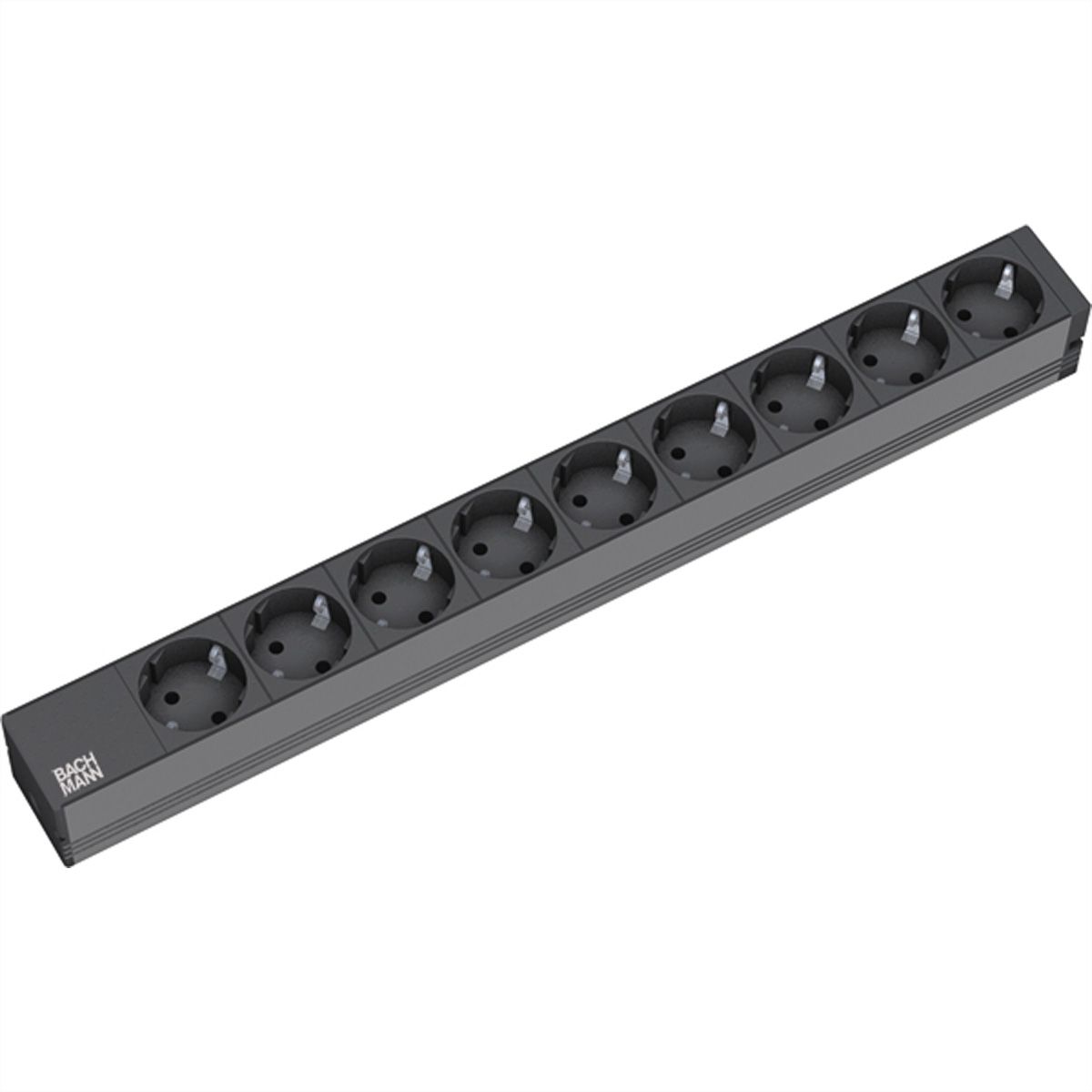 Bachmann Steckdosenleiste (Rack - einbaufähig) - Wechselstrom 250 V - Eingabe, Eingang power CEE 7/7 - Ausgangsanschlüsse: 9 (power CEE 7/7)