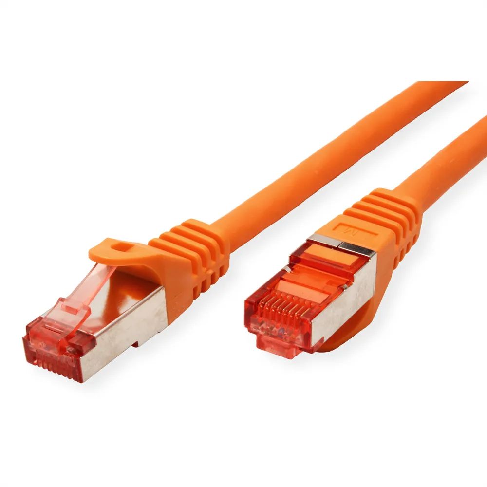 ROLINE Patchkabel Cat.6 S/FTP (PiMF), Component Level, LSOH, orange, 1 m