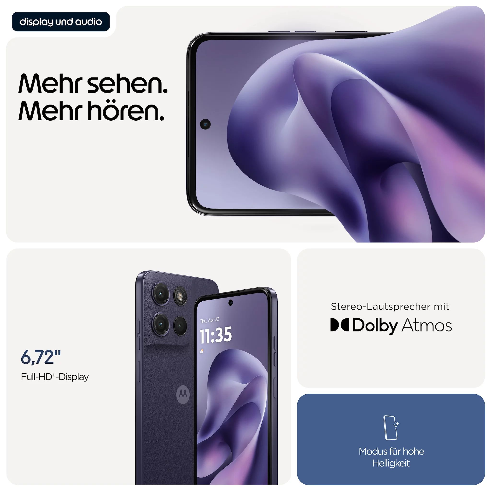 Motorola Moto g17 4/128GB, PANTONE Evening Blue
