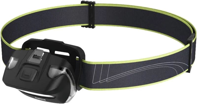 Hama LED-Stirnlampe "HL110", Batterien, COB, Kopflampe zum Joggen, Sport, 2 Modi