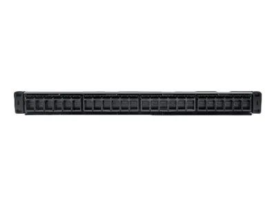 Intellinet 24-Port Patchpanel, unbestückt, 19", 1 HE, schwarz