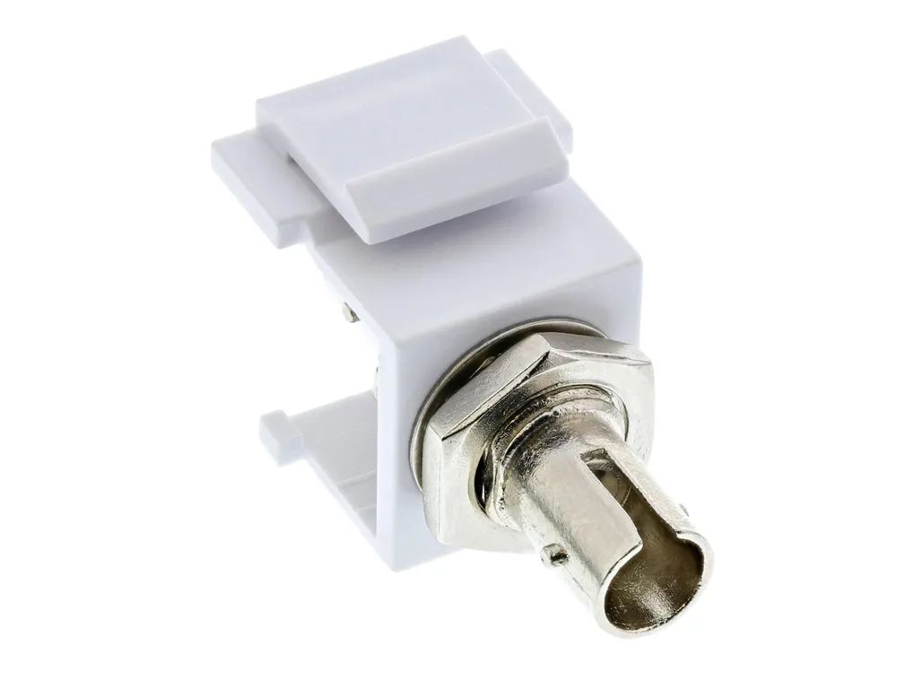 InLine LWL Keystone Snap-in Kupplung - Simplex ST/ST - multimode - Keramik-Hülse