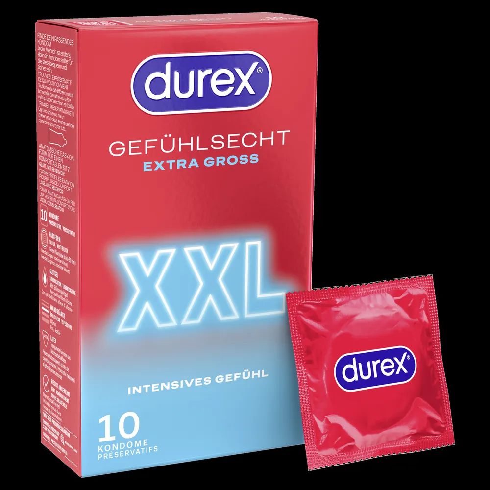 Durex Gefühlsecht Extra Groß XXL 10er 